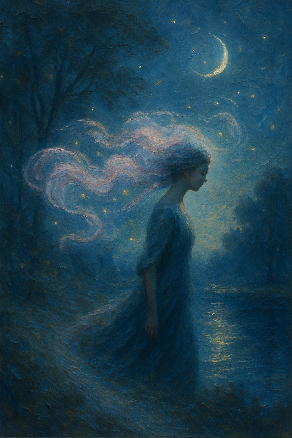 Representación abstracta del elemento aire, con colores suaves y luz, simbolizando la naturaleza de Libra.