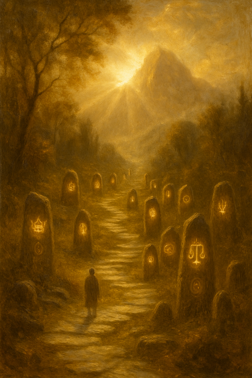 El viaje arquetípico representado por los 22 Arcanos Mayores del Tarot.