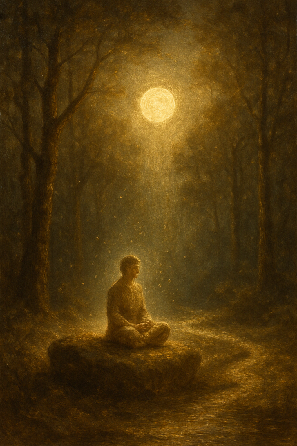 Meditación bajo la luna llena, un ejercicio práctico para conectar con la energía de La Sacerdotisa.