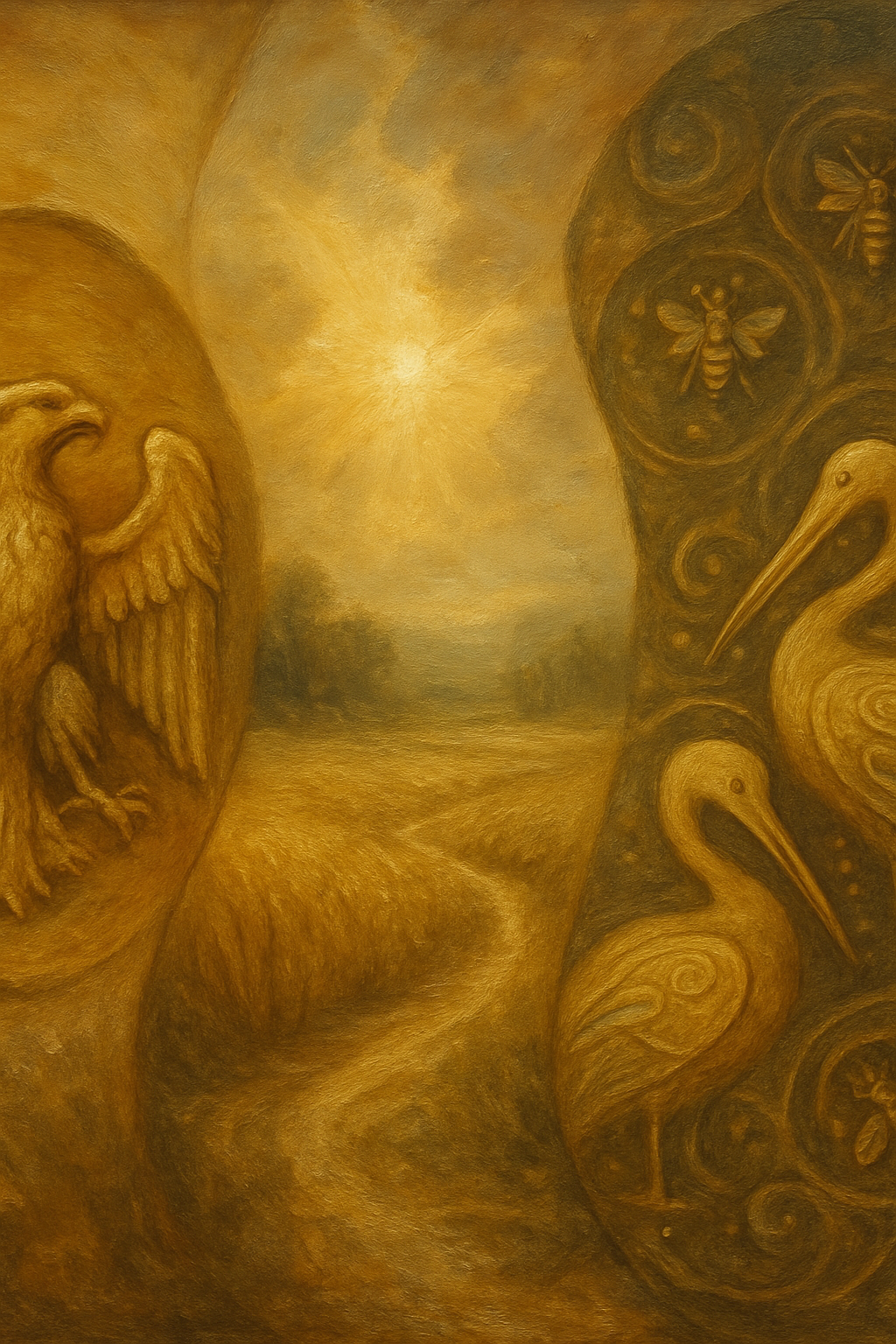 Comparación visual de los símbolos de La Emperatriz en las barajas de Marsella, Rider-Waite y Thoth.