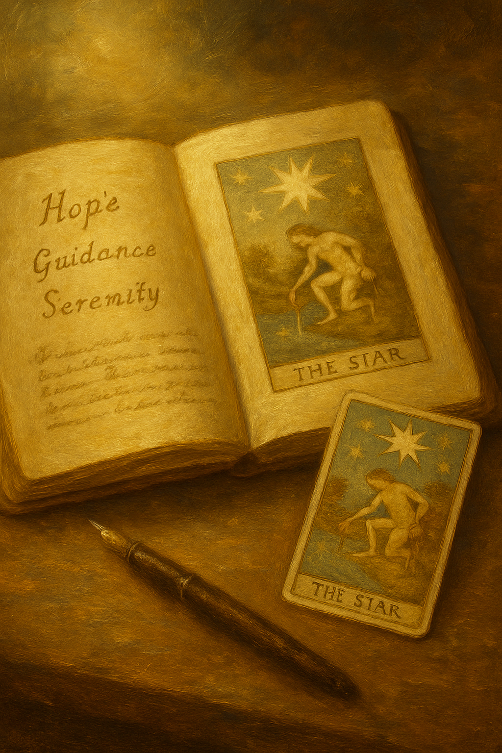 Diario de tarot con anotaciones detalladas sobre una carta.