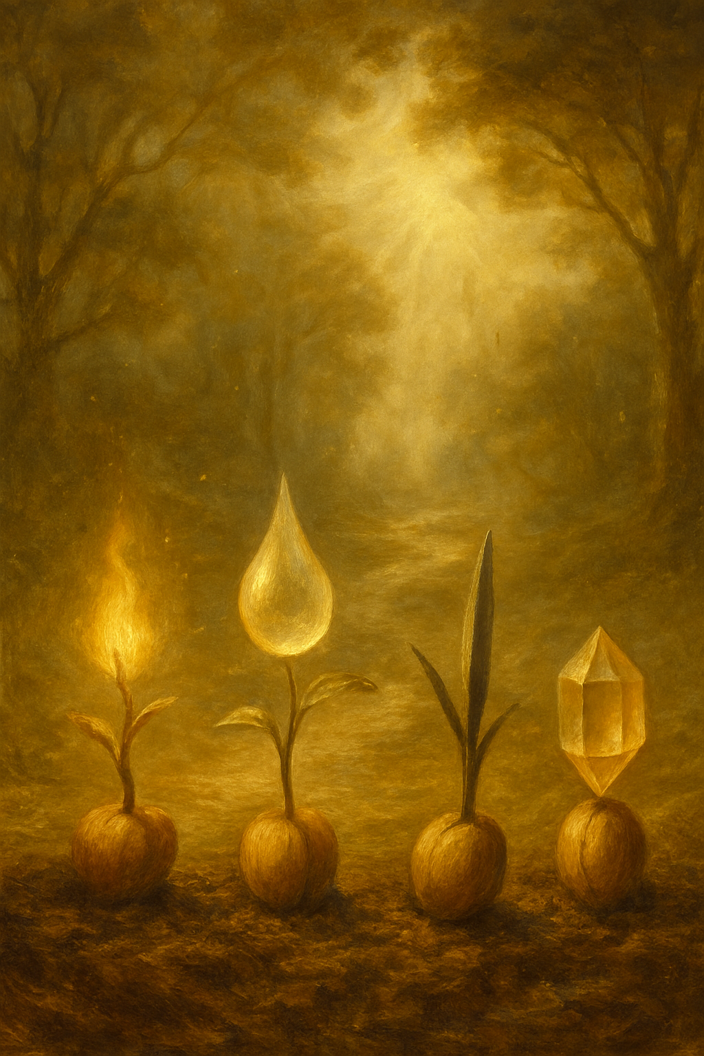 Simbología de los cuatro palos de los Arcanos Menores del tarot.