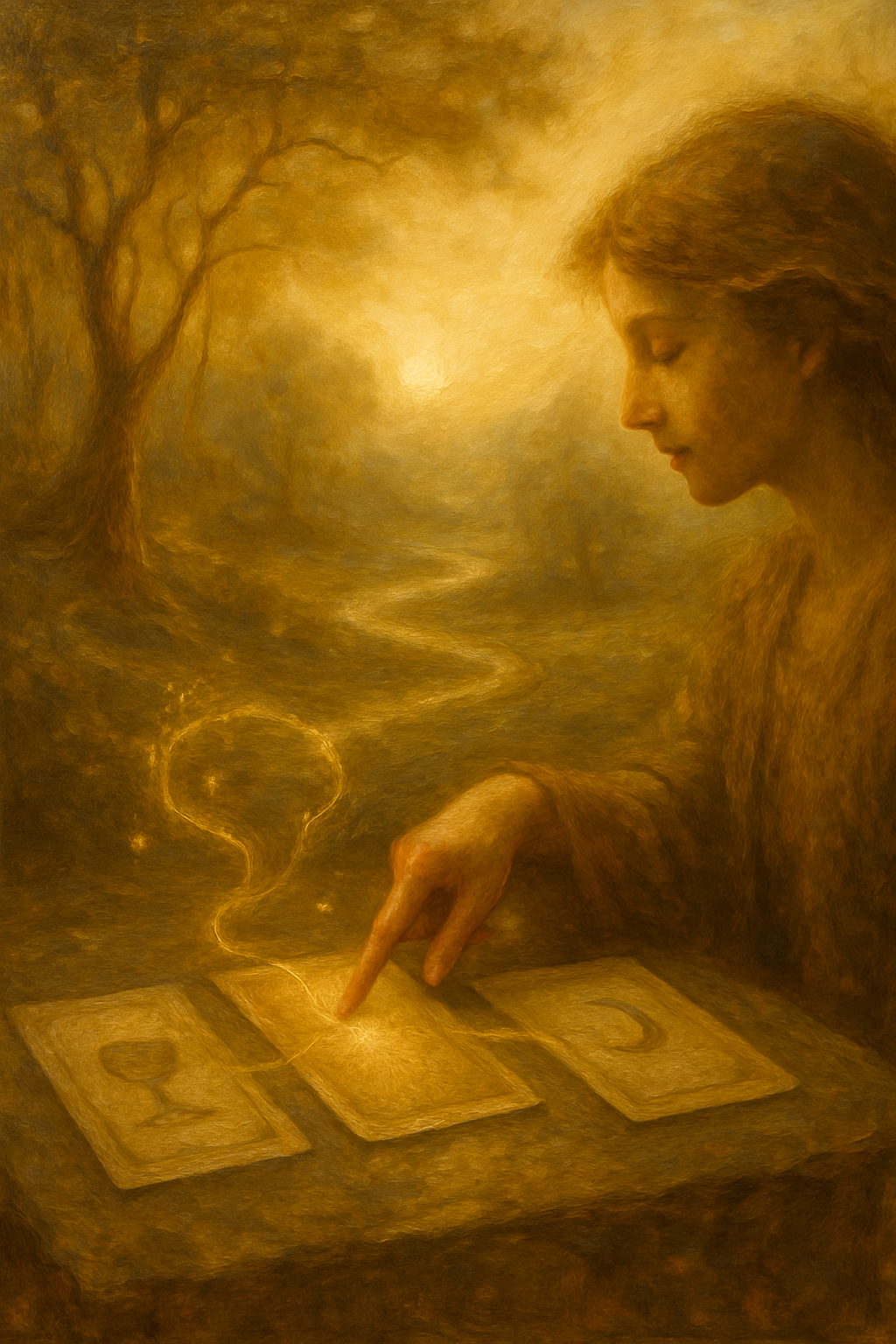 Tirada de tarot de tres cartas para principiantes.