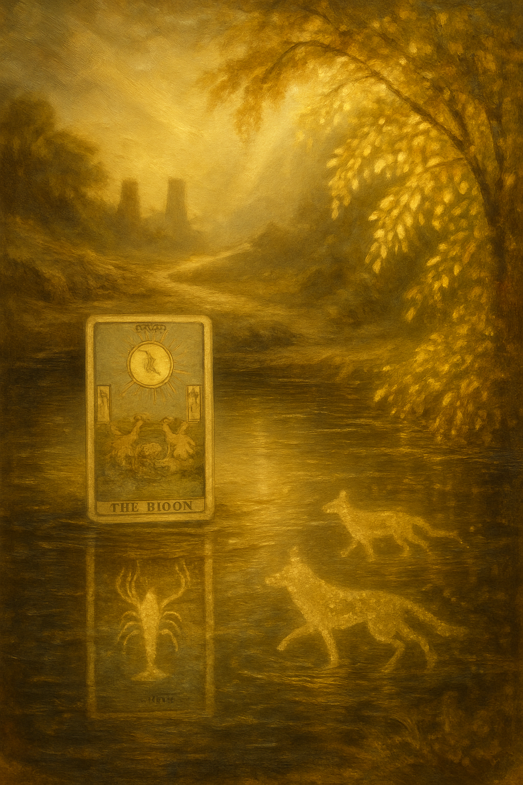 Interpretación profunda de los símbolos de una carta de tarot.