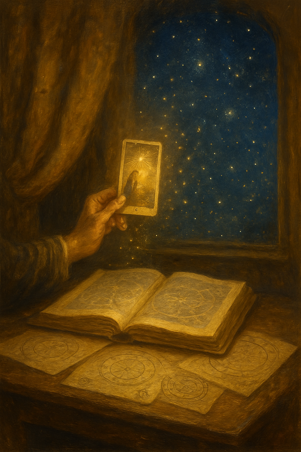 Calculando el arcano personal con herramientas de tarot y mapas celestiales
